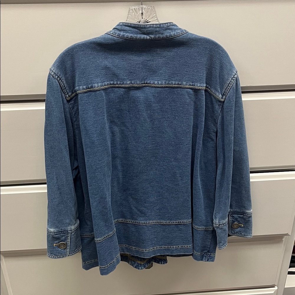 Women's Blue Denim Jacket - Picture 4 of 4
